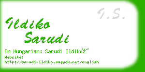 ildiko sarudi business card